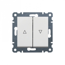 Выключатель жалюзи белый Hager Lumina-2 WL0320